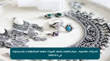 تحديثات مفاجئة.. جرام الفضة يشهد تغيرات مهمة للمشغولات والسبائك في 3-9-2025